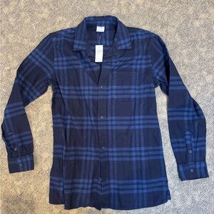 GAP Kids Boys Vibrant Blue Plaid Shirt